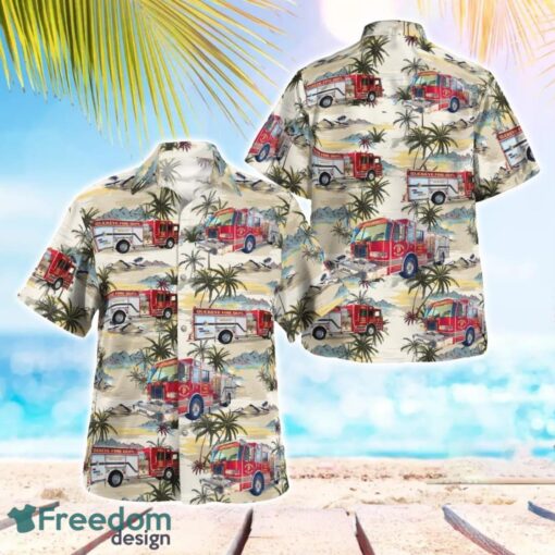 City Of Buckeye Fire Department, Arizona 3D Hawaiian Shirt Product Photo 1