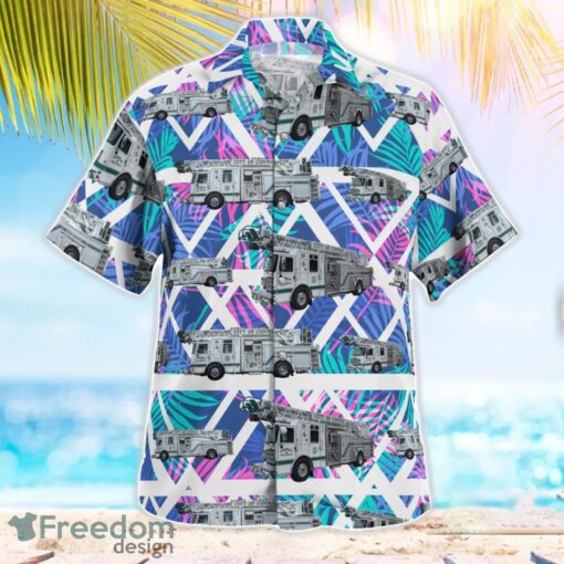 City of Conway Fire Department Hawaiian Shirt Beach Summer Shirt Product Photo 3