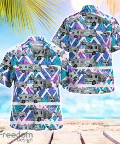 City of Conway Fire Department Hawaiian Shirt Beach Summer Shirt Product Photo 1