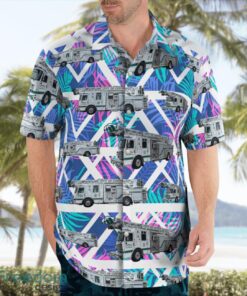 City of Conway Fire Department Hawaiian Shirt Beach Summer Shirt Product Photo 4