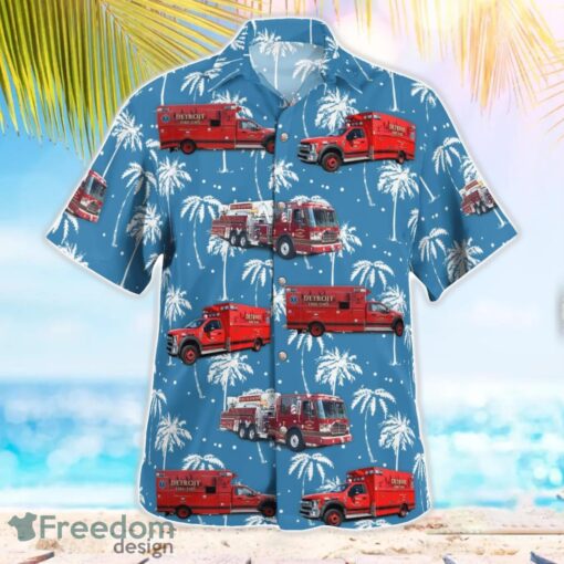 City Of Detroit Fire Department Beach Hawaiian Shirt Gift For Summer Holiday Product Photo 3