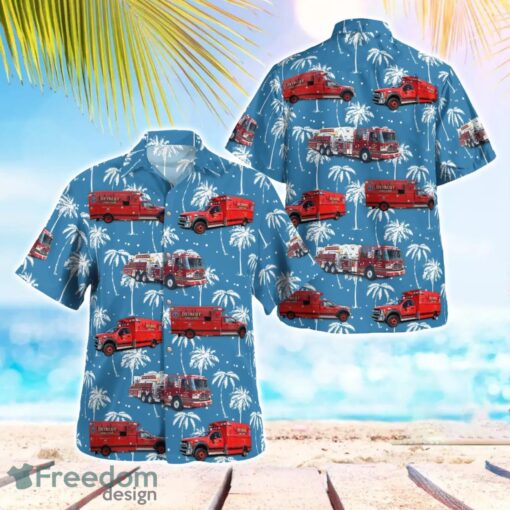 City Of Detroit Fire Department Beach Hawaiian Shirt Gift For Summer Holiday Product Photo 1