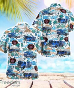 City of Gladstone, Fire-EMS 3D Summer Aloha Hawaiian Shirt