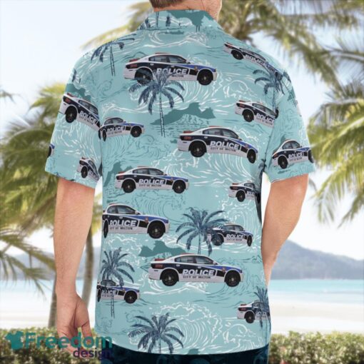 City of Milton, WI Police Department Dodge Charger Hawaiian Shirt Beach Summer Shirt Product Photo 2