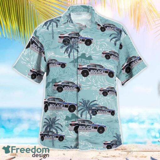 City of Milton, WI Police Department Dodge Charger Hawaiian Shirt Beach Summer Shirt Product Photo 3