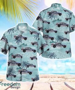 City of Milton, WI Police Department Dodge Charger Hawaiian Shirt Beach Summer Shirt