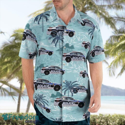 City of Milton, WI Police Department Dodge Charger Hawaiian Shirt Beach Summer Shirt Product Photo 4