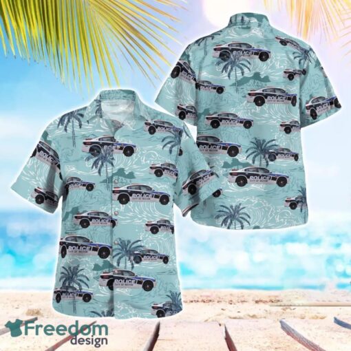 City of Milton, WI Police Department Dodge Charger Hawaiian Shirt Beach Summer Shirt Product Photo 1