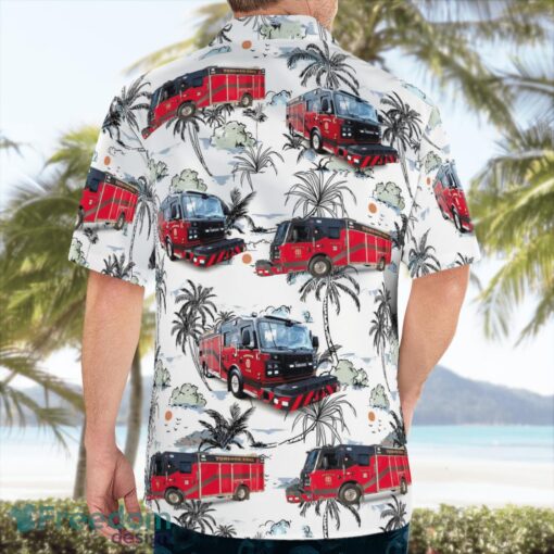 City of Turlock - Fire Department 3D Hawaiian Shirt Product Photo 2