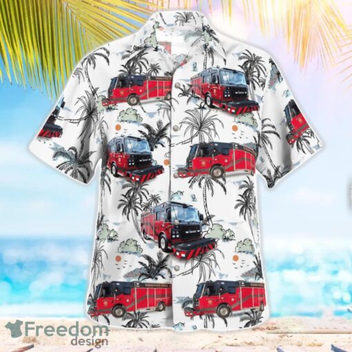 City of Turlock - Fire Department 3D Hawaiian Shirt Product Photo 3