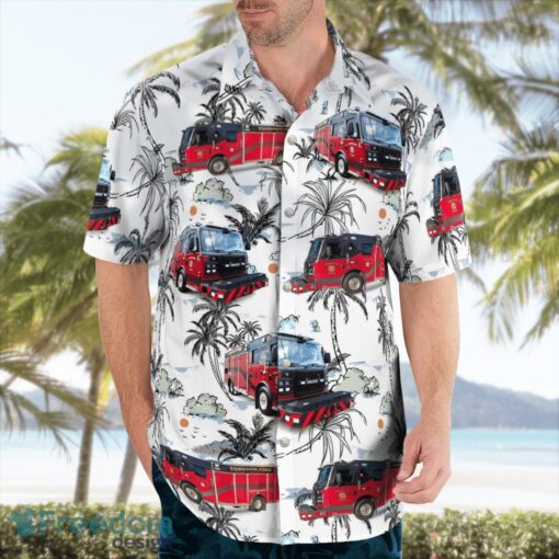 City of Turlock - Fire Department 3D Hawaiian Shirt Product Photo 4