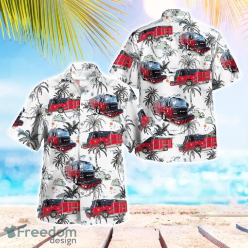 City of Turlock - Fire Department 3D Hawaiian Shirt Product Photo 1