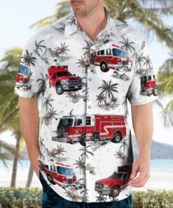 City of Yuma Fire Department 3D Hawaiian Shirt Product Photo 3