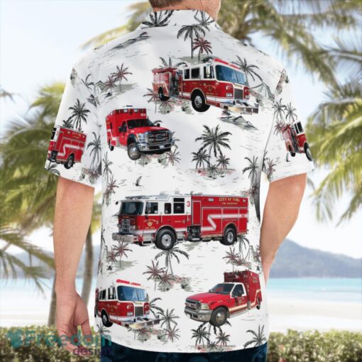 City of Yuma Fire Department 3D Hawaiian Shirt Product Photo 4