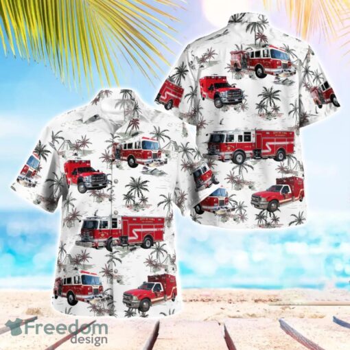 City of Yuma Fire Department 3D Hawaiian Shirt Product Photo 1