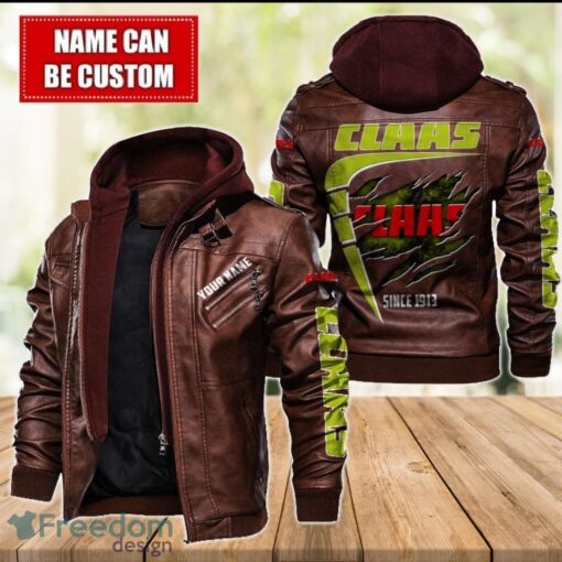 Claas 2D Leather Jacket For Men Custom Name Special Gift Ideas Product Photo 2