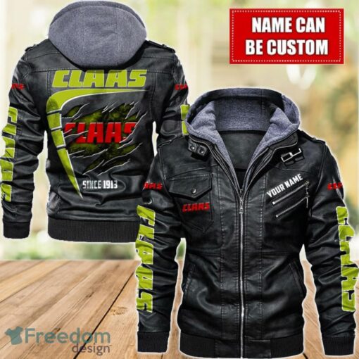 Claas 2D Leather Jacket For Men Custom Name Special Gift Ideas Product Photo 1