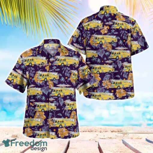 Clark County Fire Department, Nevada Fire Truck Hawaiian Shirt Beach Summer Shirt Product Photo 1