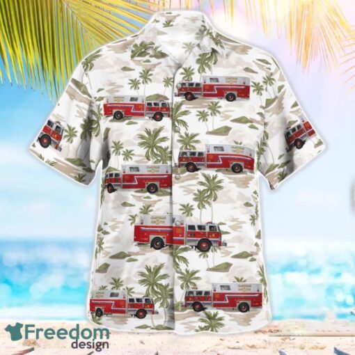 Clayville Fire Department 3D Hawaiian Shirt Product Photo 3