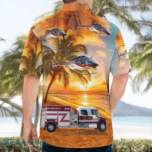 Clear Creek Vol. Fire Department 3D Summer Aloha Hawaiian Shirt Product Photo 2