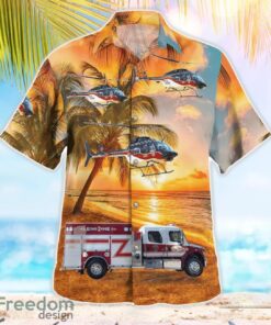 Clear Creek Vol. Fire Department 3D Summer Aloha Hawaiian Shirt Product Photo 3