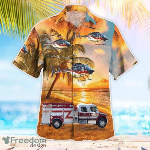 Clear Creek Vol. Fire Department 3D Summer Aloha Hawaiian Shirt Product Photo 3