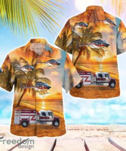 Clear Creek Vol. Fire Department 3D Summer Aloha Hawaiian Shirt Product Photo 1