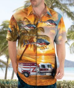 Clear Creek Vol. Fire Department 3D Summer Aloha Hawaiian Shirt Product Photo 4