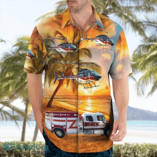 Clear Creek Vol. Fire Department 3D Summer Aloha Hawaiian Shirt Product Photo 4