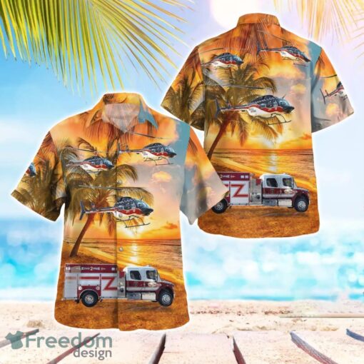 Clear Creek Vol. Fire Department 3D Summer Aloha Hawaiian Shirt Product Photo 1