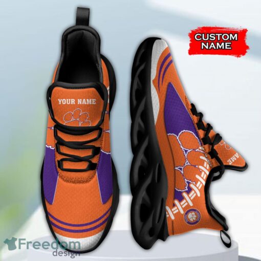 Clemson Tigers NCAA Max Soul Shoes Big Logo And Custom Name Sneakers For Men Women Product Photo 3