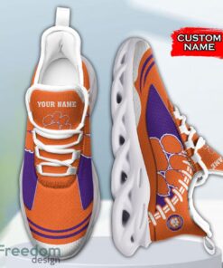 Clemson Tigers NCAA Max Soul Shoes Big Logo And Custom Name Sneakers For Men Women Product Photo 4