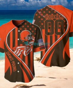 Cleveland Browns Custom Name And Number Slogan Baseball Jersey Shirt