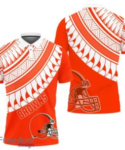 Cleveland Browns Polynesian Pattern Polo Shirt