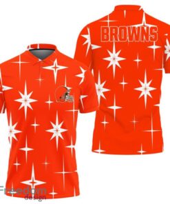 Cleveland Browns Sparkle Pattern Polo Shirt