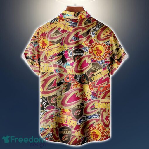 Cleveland Cavaliers Logo All Printed 3D Hawaiian Shirt For Fans NBA Hawaiian Shirt Product Photo 2