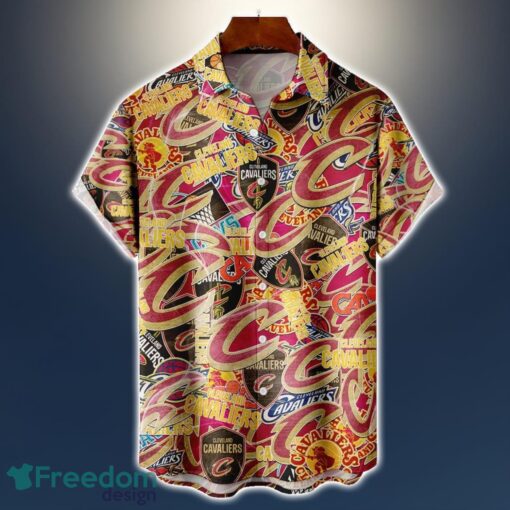 Cleveland Cavaliers Logo All Printed 3D Hawaiian Shirt For Fans NBA Hawaiian Shirt Product Photo 1