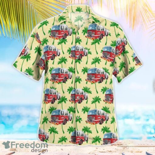 Cleveland Division of Fire, Ohio Fire Engine Hawaiian Shirt Beach Summer Shirt Product Photo 2