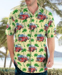 Cleveland Division of Fire, Ohio Fire Engine Hawaiian Shirt Beach Summer Shirt Product Photo 3