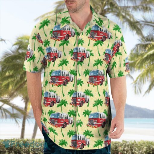 Cleveland Division of Fire, Ohio Fire Engine Hawaiian Shirt Beach Summer Shirt Product Photo 3