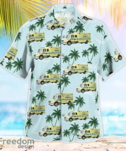 Cleveland, Ohio, Cleveland EMS Aloha Hawaiian Shirt Product Photo 3