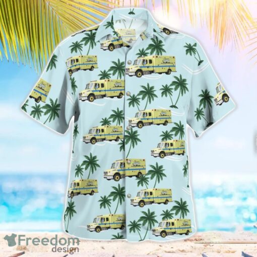 Cleveland, Ohio, Cleveland EMS Aloha Hawaiian Shirt Product Photo 3