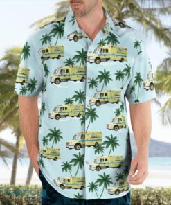 Cleveland, Ohio, Cleveland EMS Aloha Hawaiian Shirt Product Photo 4