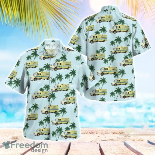 Cleveland, Ohio, Cleveland EMS Aloha Hawaiian Shirt Product Photo 1