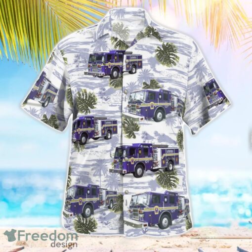 Coal Township Fire Police, Pennsylvania 3D Hawaiian Shirt Product Photo 2