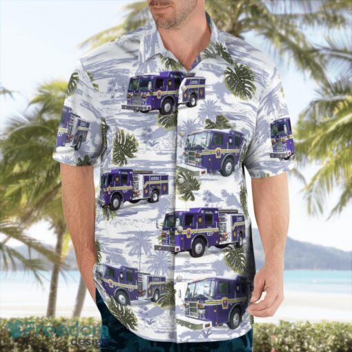 Coal Township Fire Police, Pennsylvania 3D Hawaiian Shirt Product Photo 3