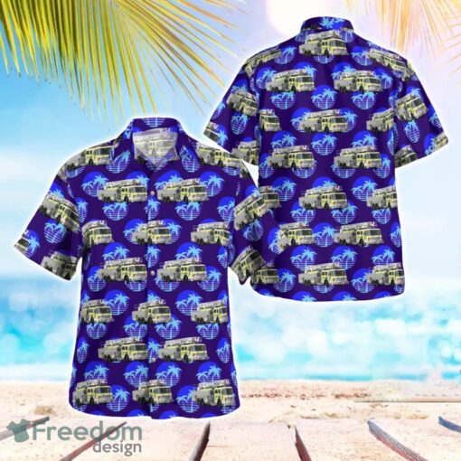 Coatesville, Chester County, Pennsylvania, Coatesville Fire Department Aloha Hawaiian Shirt Product Photo 1