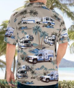 College Station Fire Department 3D Summer Aloha Hawaiian Shirt Product Photo 2