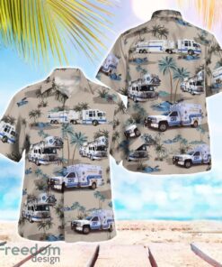 College Station Fire Department 3D Summer Aloha Hawaiian Shirt Product Photo 1