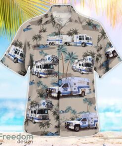 College Station Fire Department 3D Summer Aloha Hawaiian Shirt Product Photo 4